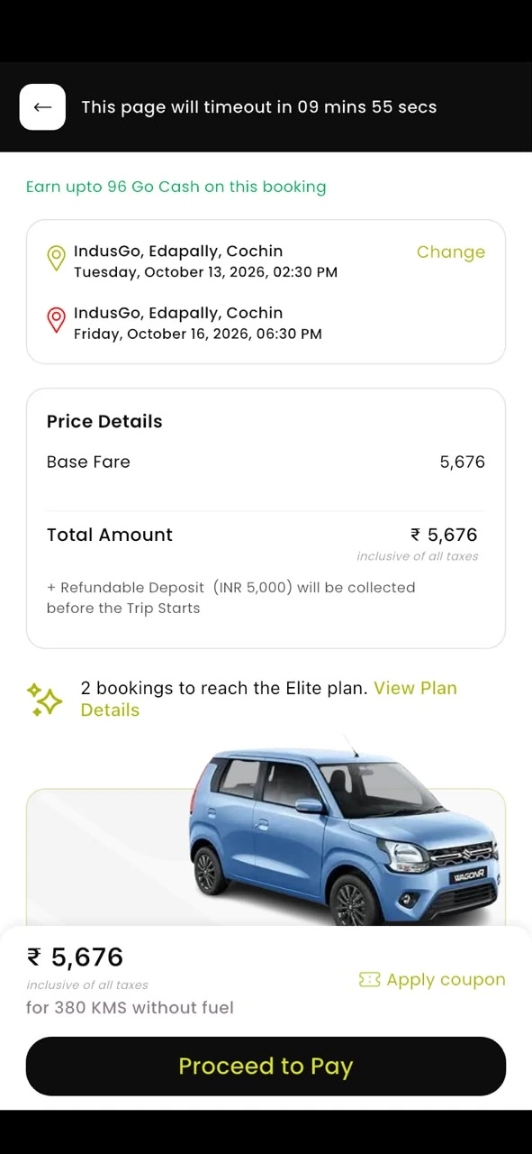 Vehicle listing