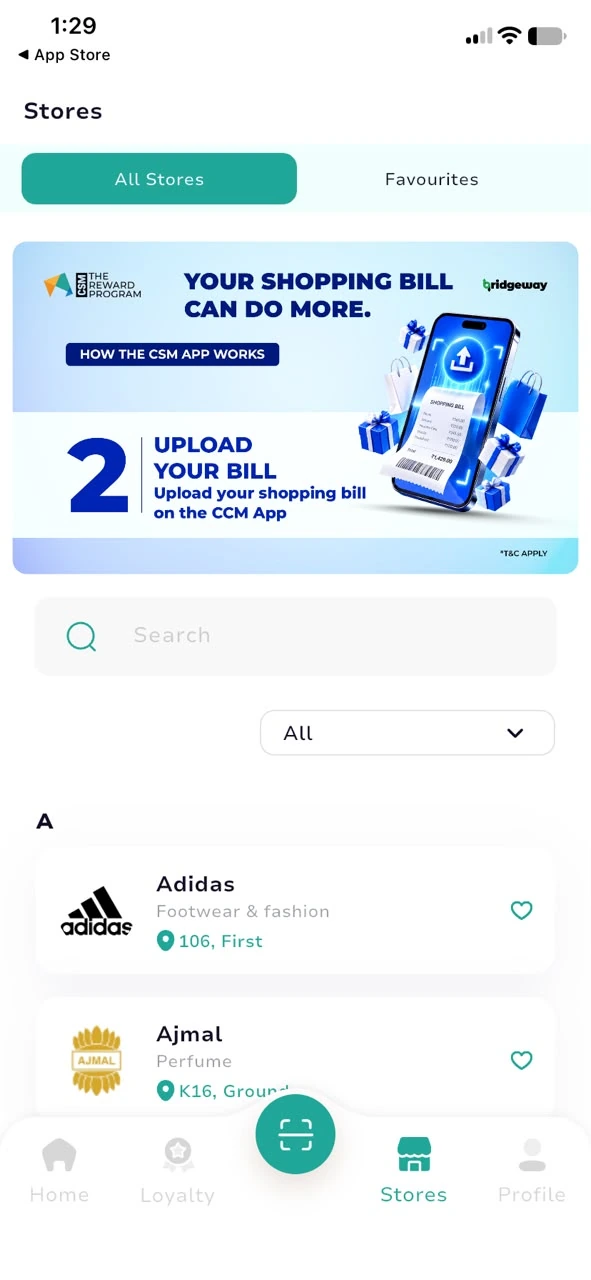 QR scanner interface
